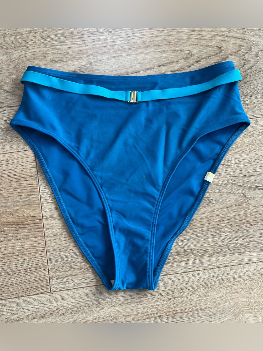 Summersalt Blue High Waist Bikini Bottoms Belted Size 2